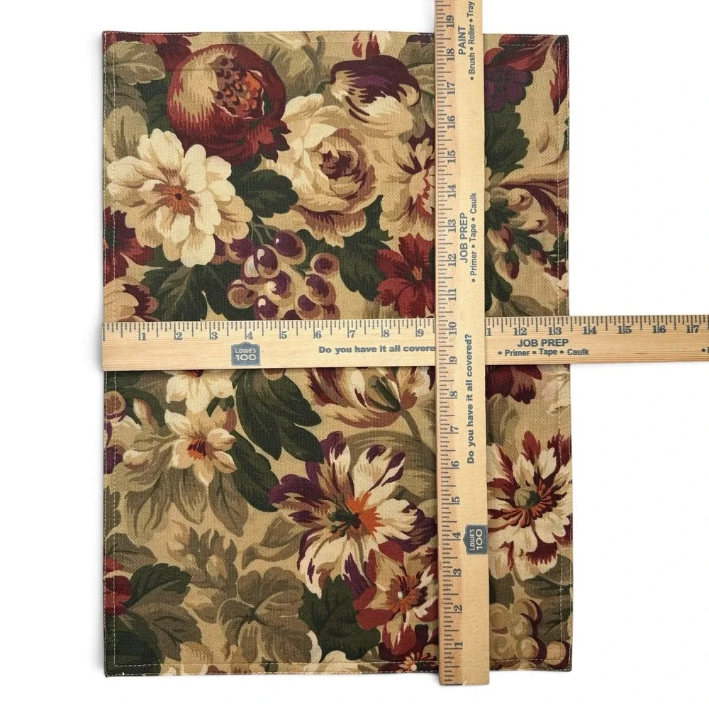 Vintage LRL Ralph Lauren Cliffwoods Tablecloth Napkins Placemats Floral Fruit
